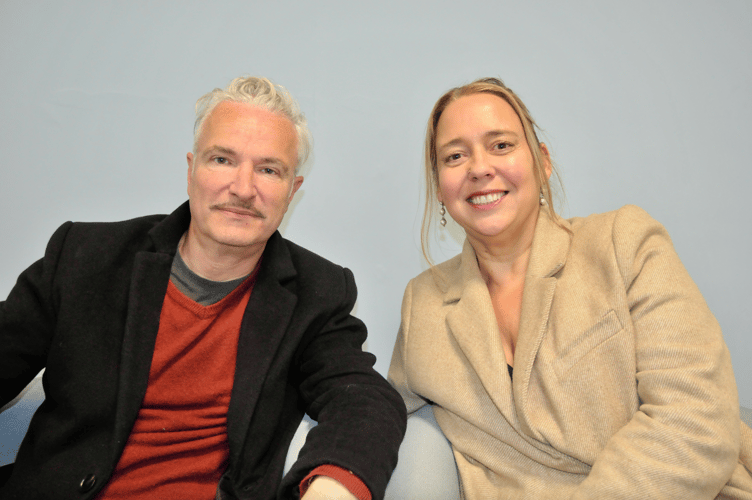 Organisers of The Calm Raft: Philip Eley and Lisa Pollen