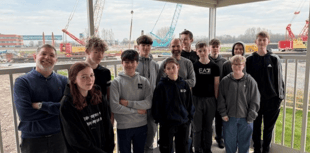 Tidal waves of inspiration as students visit barrier project 