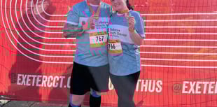 Newton Abbot pair raise £16k for cancer unit