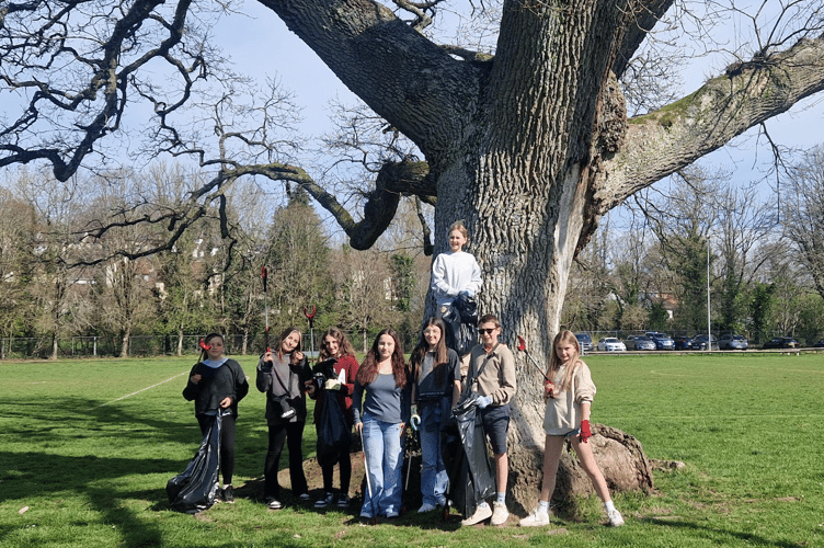 The group were surprised by the volume of litter they collected