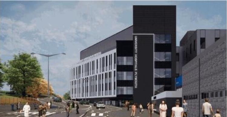 The New EC Building at Derriford Hospital.