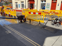Water leak by Swan Inn result of 'third-party damage' to pipe