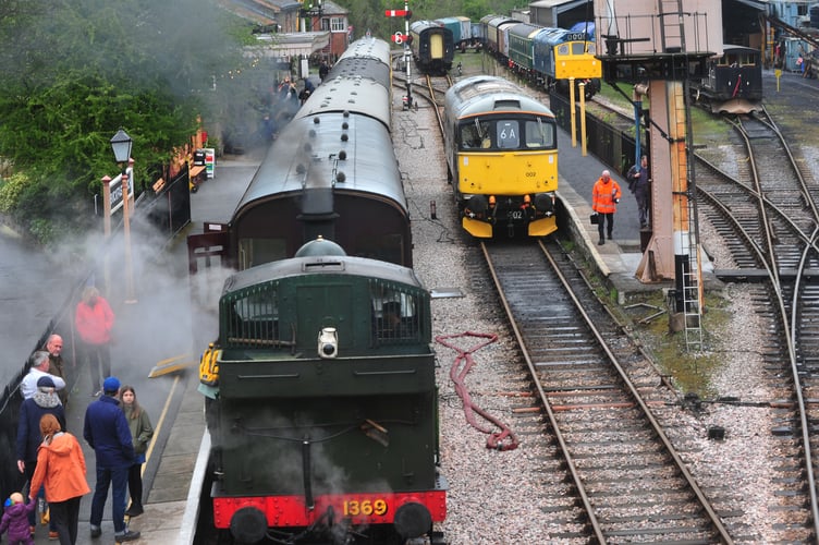 South Devon Railway's Easter Gala event at Buckfastleigh station