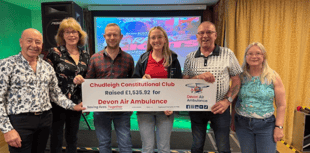 Constitutional club's sizeable donation to air ambulance 