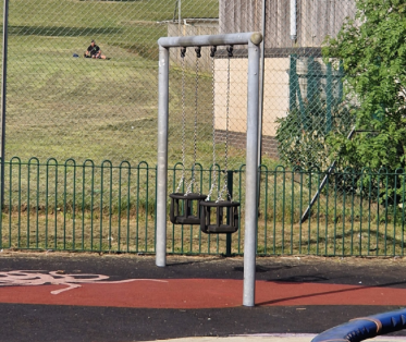 Teenager rescued from baby swing