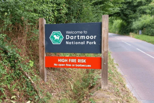 The risk of wildfire is high, the park has said