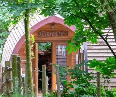 One of the pods at the Running Deer school near Moretonhampstead