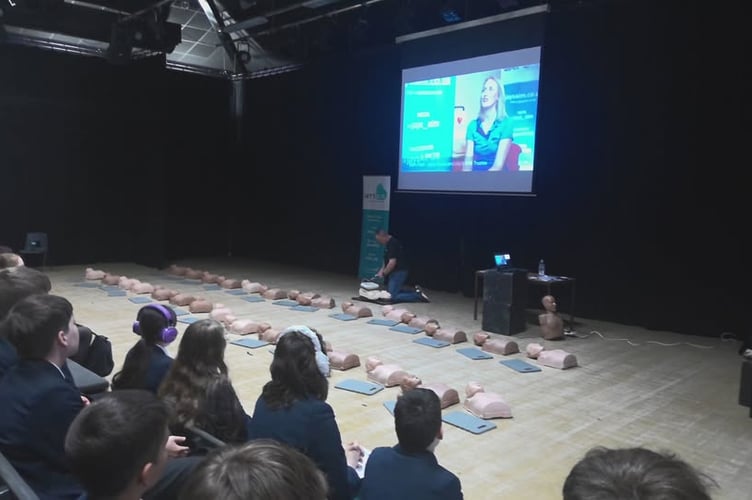 Students at Teign School taught CPR