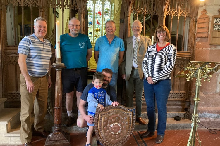 Bell ringers from All Saints Church Combeinteignhead. 