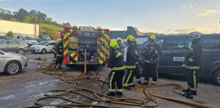 Garage hosts town's firefighters for training 