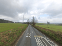 A379 blocked after collision between villages