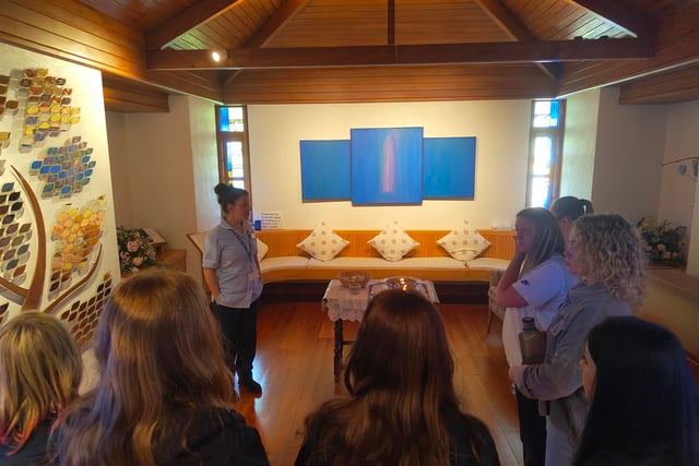 Healthcare students inspired by hospice visit