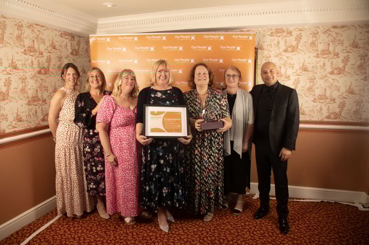 Torbay and South Devon NHS Coastal Adult Social Care Team. winners at Our People annual awards 2025