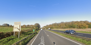 Expect delays as A38 partially blocked due to accident 