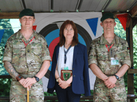 Stover School's cadet force welcomes inspecting officers 