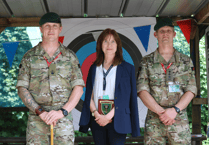 Stover School's cadet force welcomes inspecting officers
