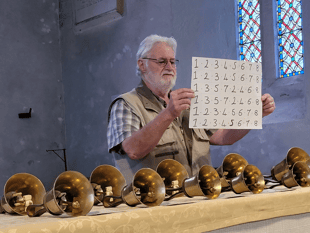 WI ladies' bell ringing experience at Denbury church 