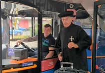 Brother on a bus visits Devon