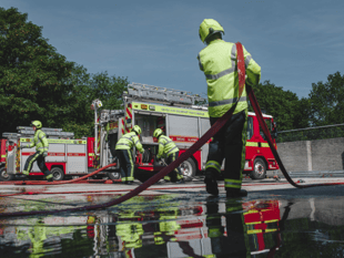 Lower pay award and one-off windfall help fire service boost