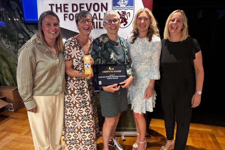 County prize for Dawlish walking footballers