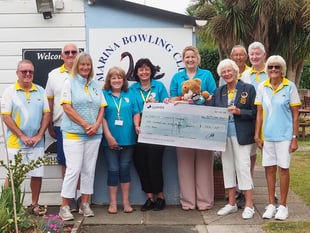 Bowls galore and charity donation for Marina