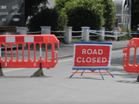 Road closed as one taken to hospital after motorbike collision 