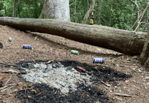 'Take extra care', say fire-fighters as woodland in Bovey left in state