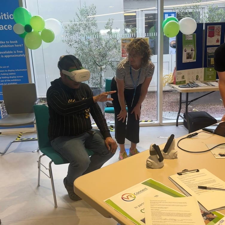 Virtual Reality pain therapy at Torbay and South Devon Healthcare Trust.