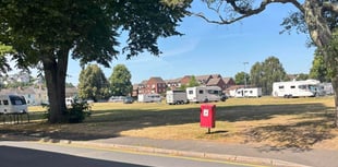 Travellers encamp in town park... again