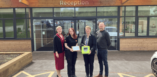New defibrillator for special need school as Rotary pay visit 