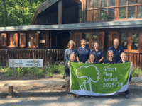 Green Flag flying at country park 