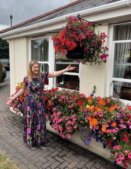 Horticulturalist and TV gardening expert Camilla Basset-Smith in Bovey Tracey. Photo Brookside Restaurant 