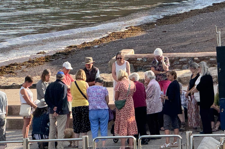 Christians Together in Dawlish and District join for vigil. Photo Bob Simpson 