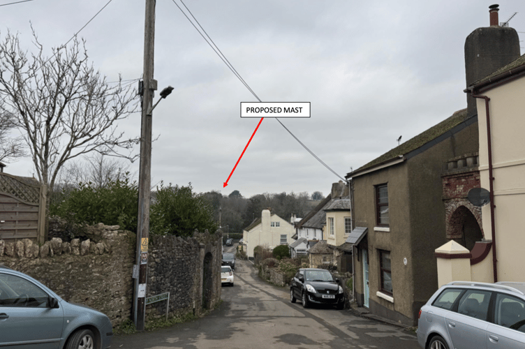 5G mast proposal for Ipplepen