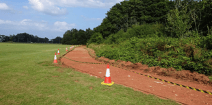 Work begins on cycle path at last