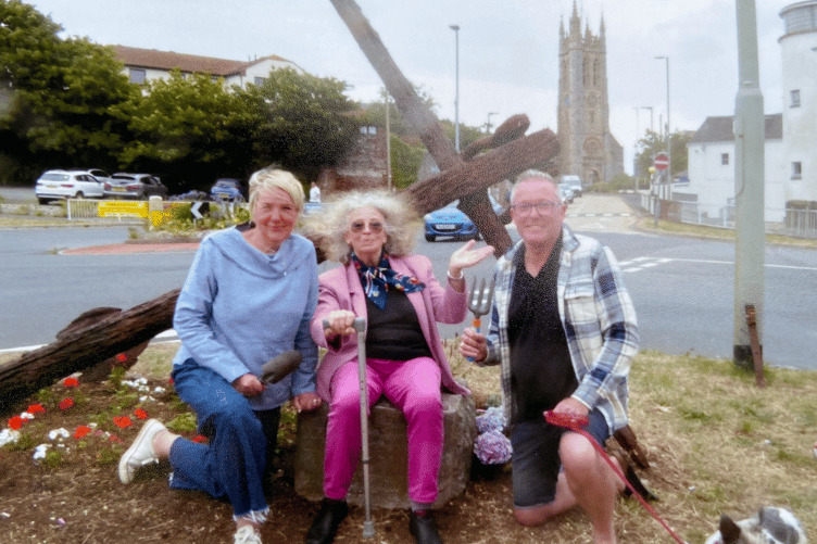 From left to right: Jude Featherby, Christina Siviter and Kevin Hadcroft