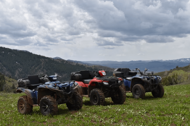 Quad bike stock image