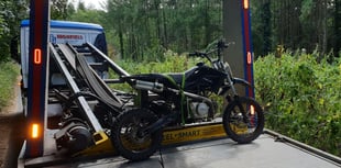 Police seize bike in crackdown