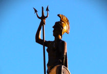 Watch: Britannia safe and sound under lock and key in Torbay