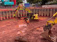 Underground water tank taking shape 