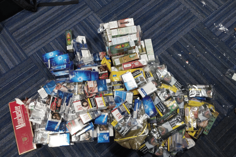 The items were seized and trading standards were informed, say Torquay Police