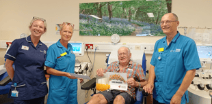 Newton Abbot pensioner's platelet donation milestone 