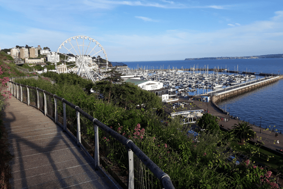 A view of Torquay seafront and harbour