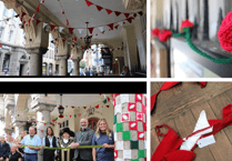 Newton Abbot WI's crochet art for Women's Rugby World Cup