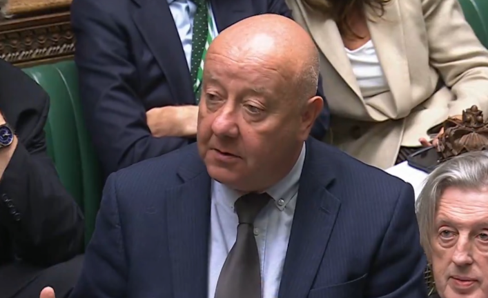 Torbay MP Steve Darling speaking in the House of Commons