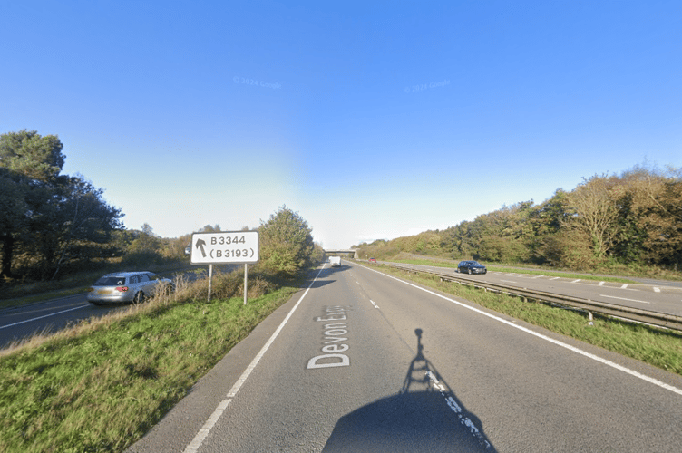 A38, eastbound 