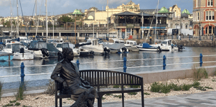 Visitors take a shine to Agatha Christie and her beloved dog