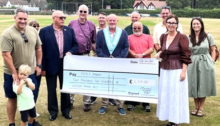 Freemasons from Bovey Tracey ad Ashburton raised money for charity Pete's Dragon.