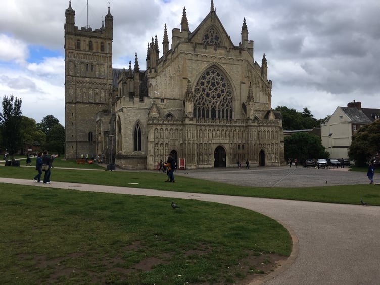 Exeter Cathedral. Photo LDRS
