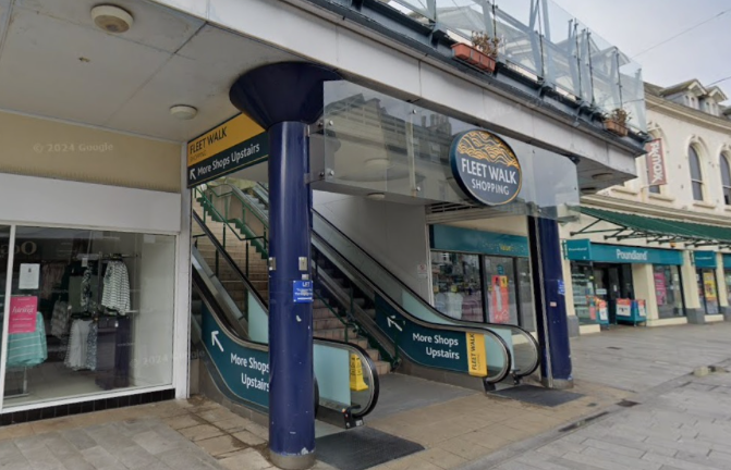 Fleet Walk escalators, Torquay